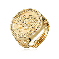St George Ring with Stones