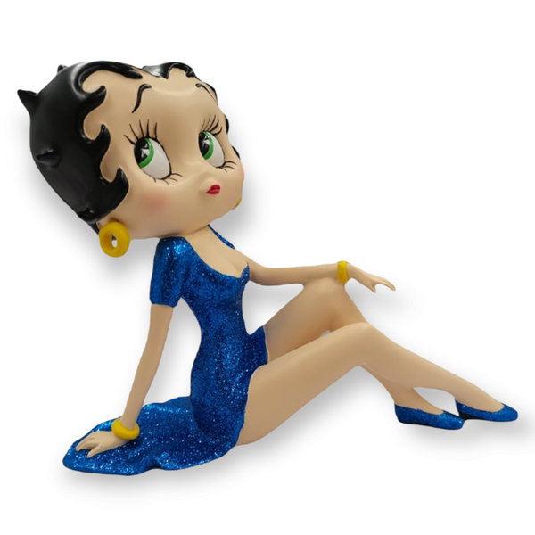Betty Boop Demure 16cm ( Blue Glitter)
