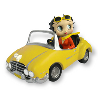 Betty Boop In Yellow Sports Car 30cm
