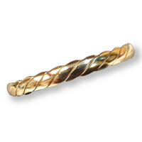 9ct Gold Double Hook Twisted Bangle