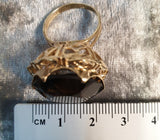 9ct Gold Smokey Topaz Ring Size N